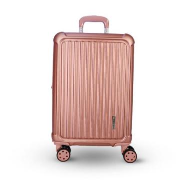 Imagem de Mala De Viagem Bordo rodas 360 em ABS Cad Embutido Sonatta, Rose