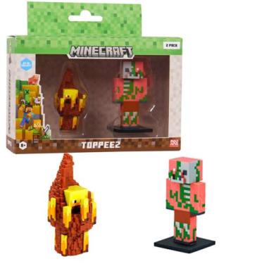 Imagem de Pack Minecraft O Filme 2 Mini Figuras Blazer Zumbiepig - Multikids