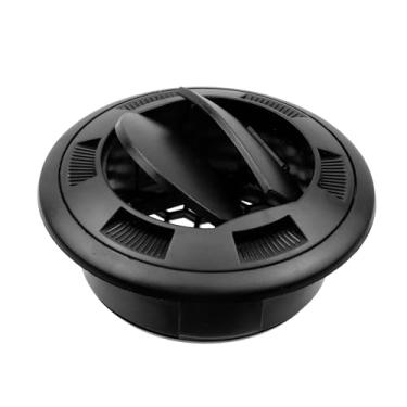 Imagem de Bitray Tampa de ventilação redonda de ar condicionado com grade 75 mm Painel de saída do defletor de ar condicionado