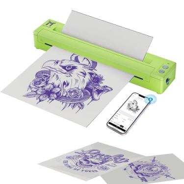 Imagem de TATOPRT Impressora de tatuagem temporária P19 térmica Bluetooth sem fio para tatuadores e iniciantes