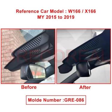 Imagem de Compatível para Mercedes Benz GLE W167 W166 GLS X167 X166 Dash Cam Dashcam Câmera de painel de carro 4K Wifi Frente Traseira OEM Auto DVR(For GLE GLS B,2K Front Cam 64G)
