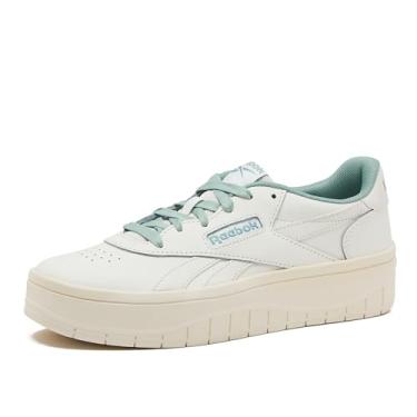 Imagem de Reebok Tênis feminino Court Advance Surge Platform, Giz/Giz vintage/verde híbrido, 40