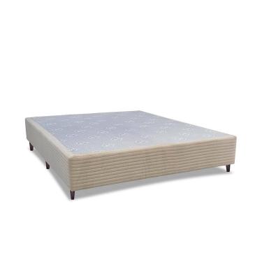 Imagem de Base Box para Colchão Casal Cama inBox Livity 38x138x188cm - Bege