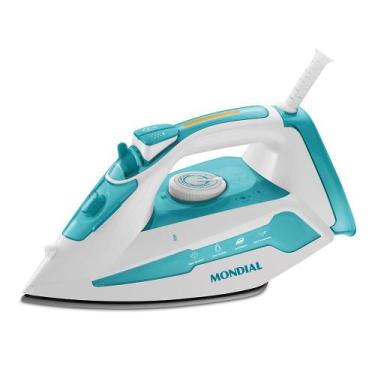 Imagem de Ferro a Vapor Turbo Steam Mondial Azul Claro 1200W F-45, 220V