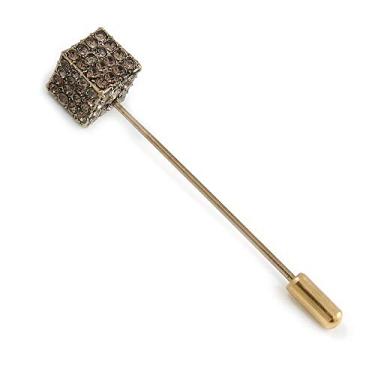 Imagem de Lapela, chapéu, terno, smoking, colarinho, cachecol, cachecol, broche em bastão de casaco - 65 mm de comprimento, One Size, Sem tipo de metal, diamante