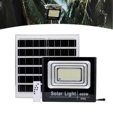 Imagem de Refletor Solar Led Holofote 400w Placa Bateria Prova Dágua