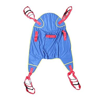 Imagem de EHVYBDX Cinto de transferência de escada com altura ajustável para idosos, idosos, deficientes, levantador de corpo inteiro de quatro pontos para poltrona reclinável, cadeira de chuveiro ou vaso