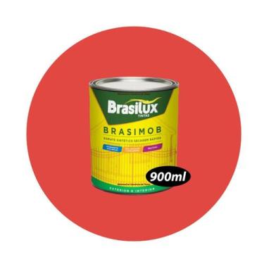 Imagem de Esmalte Sintetico Brasimob Brasilux 900ML, Laranja