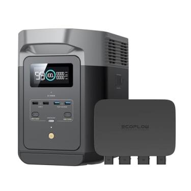 Imagem de EF ECOFLOW Estação de Energia Portátil DELTA 2 220V, Tomada BR, com Carregador Alternador de 800 W