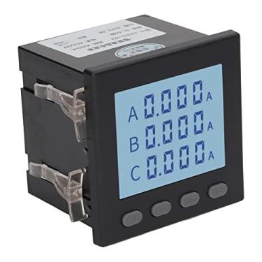 Imagem de Medidor de Energia Multifuncional, Medidor de Amperagem de Tensão Trifásica, Display LCD, Fiação Segura, Chave Sensível, Aplicações Amplas, Caixa Em ABS, AC220V, Preto