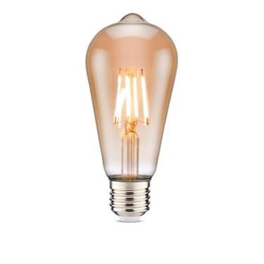 Imagem de Lâmpada Filamento LED ST64 Bivolt Fumê 4w 2200K- Elgin