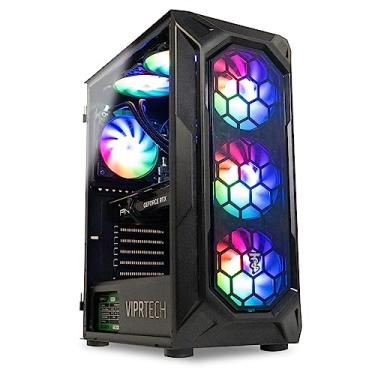 Imagem de ViprTech Ghost 3.0 Liquid-Cooled PC - AMD Ryzen 5 5600X (12-LCore 4.6Ghz), RTX 4060 8GB, 32GB DDR4 3200, 1TB NVMe SSD, VR-Ready, Streaming, WiFi, RGB, Win 11, Gaming Desktop Computer, Blac