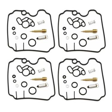 Imagem de Kit de reparo de carburador de motor de motocicleta parafuso de ar de junta de válvula de agulha para XJ600N XJ600S DiversionXJ 600 XJ600 N S 1992-1994