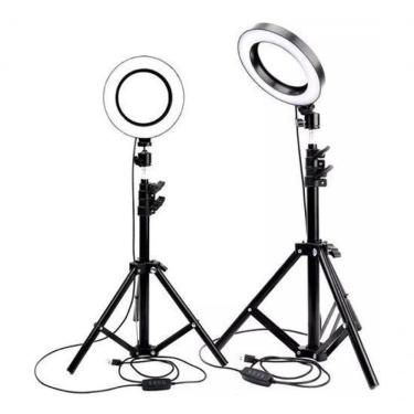 Imagem de Luz Ring Light 10 Pol Led 3500/5500k Tripé Suporte Celular