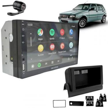 Imagem de Central Multimídia 2 Din Mp5 Uno Mille Câmera Moldura Tela - First Opt