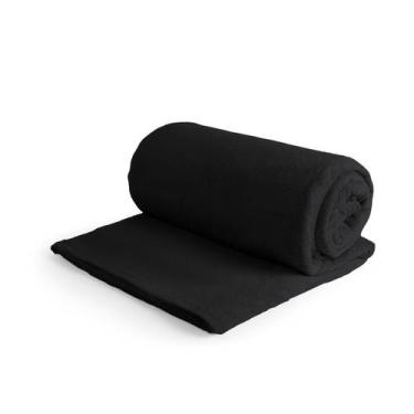 Imagem de Mantinha Queen 1 Peça Felpuda Coberta Cobertor Frio Preto - Enxoval Vi