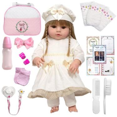 Imagem de Baby Alive Menina Princesa Realista De Pano Exoval Completo - Cegonha 