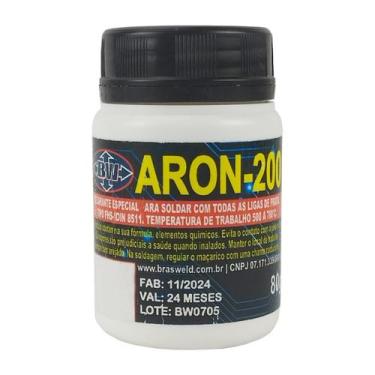 Imagem de Fluxo Solda Prata 80g Aron 200 - BRASWELD, 1 unidade