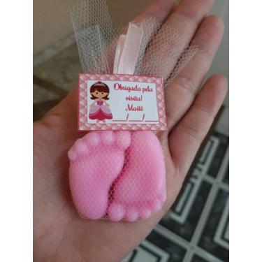 Imagem de Lembrancinha sabonete pezinho de bebê - RosaAzul, Rosa