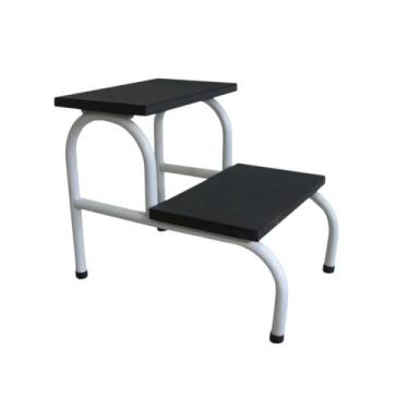 Imagem de Escada 2 Degraus Antiderrapante Esmaltada - Metal Solution