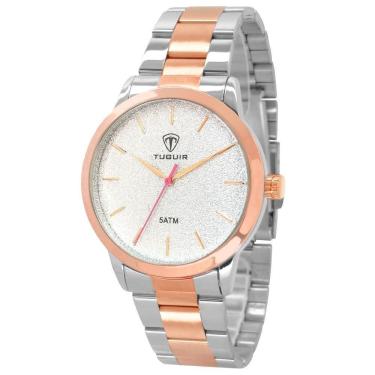 Imagem de Relógio Feminino Tuguir Tg151 Tg30116 Glitter Bicolor