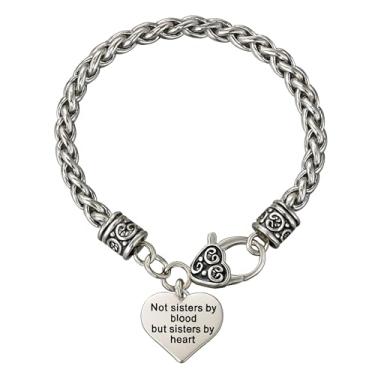 Imagem de Infinity Collection Pulseira Best Friends - Pulseira Not Sisters By Blood But Sisters By Heart - Presente para Melhores Amigos e Soul Sister