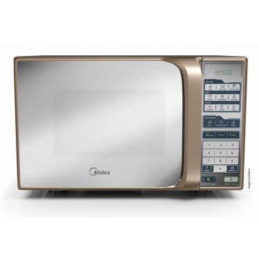 Imagem de Micro-Ondas Midea 31L Espelhado Porta Dourada