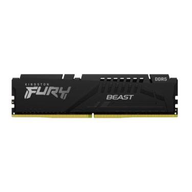 Imagem de Memória 16GB DDR5 5200MHz Kingston Fury Beast - CL36 - Preto - KF552C3