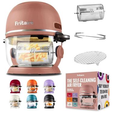 Imagem de Air Fryer Vortex de 5 litros Visibilidade 360 , Vidro Não Tóxico e Autolimpante. Aproveite a Fritura Saudável. Fritaire