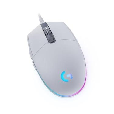 Imagem de Logitech G Mouse para jogos com fio 203, 8.000 DPI, efeito óptico arco-íris LIGHTSYNC RGB, 6 botões programáveis, memória integrada, mapeamento de tela, compatível com PC/Mac e laptop - branco