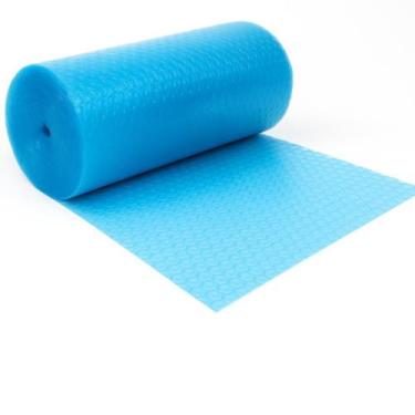 Imagem de Bobina Plástico Bolha Azul 1 x 100metros reforçado 35 micras - tiger e