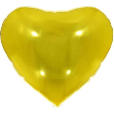 Imagem de Balão Metalizado, Make+, Coração Dourado, 45 cm