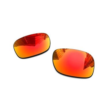 Imagem de Lentes de reposição polarizadas de 1,6 mm para óculos de sol Oakley Jupiter Squared, proteção UV, lente espelhada escura - Mais opções, Azul gelo - polarizado espelhado, One Size