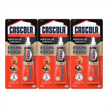 Imagem de Adesivo De Contato Cascola Extra Sem Toluol 30g Kit C/3