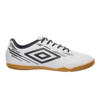 Imagem de Chuteira de Futsal Infantil Umbro Brave jr Tênis Salão, Branco, 33