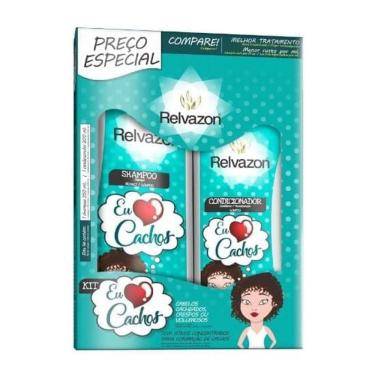 Imagem de Kit Relvazon Eu Amo Cachos Shampoo 350ml + Condicionador 200ml