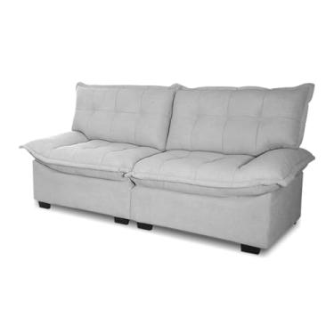 Imagem de Sofá 2 Lugares Coliseu Linho Bouclê Cinza - King House