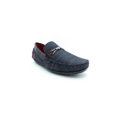 Imagem de Mocassim Masculino Opx 633-4 - Azul Jeans-Masculino
