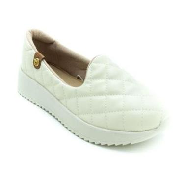 Imagem de Tênis Slip On Feminino Modare 7345.234 - Branco Off-Feminino