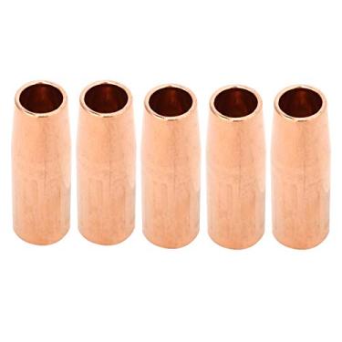 Imagem de Hilitand Bocal de Ferramenta de Soldagem de 100l MIG, Bico 21-37, Usinagem Precisa, Desempenho Estável, Feito de Material de Cobre Vermelho, Substitua Peças Antigas ou Quebradas para Manter o Opitmal