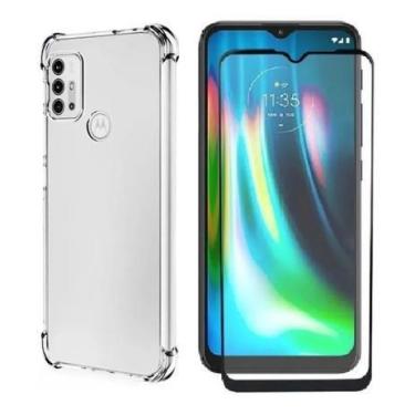 Imagem de Kit 3D Capa Anti Impactos para Motorola Moto G30 + Película Vidro 3d +