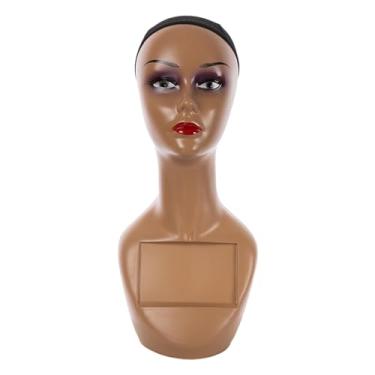 Imagem de shamjina Cabeça de Manequim Careca, Rosto Profissional de Cosmetologia para Loja de Acessórios de Beleza