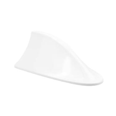 Imagem de Antena Veículo Automotivo Shark Tipo Barbatana Tubarão Universal Esportiva Funcional Recepção Rádio Sinal AM FM Teto Carro Universal Cores (BRANCO Shark Barbatana Tubarão)