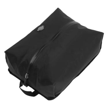 Imagem de Cryfokt Sacos de Armazenamento a Vácuo para Viagem, 16L de Grande Capacidade 70D Saco de Compressão a Vácuo TPU, Cubos de Embalagem de Vedação Portátil para Mochila de Mala (BLACK)