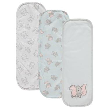 Imagem de Disney Pacote com 3 panos para arrotar bebês – 100% algodão – Mickey Mouse, Minnie Mouse, Ursinho Pooh, Dumbo – Essenciais macios e absorventes para recém-nascidos – Presente de chá de bebê para