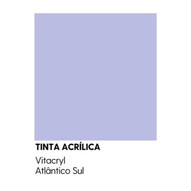 Imagem de Tinta Emborrachada Acetinada Azuis - Vitacryl, Atlântico Azul, 3,6 lts