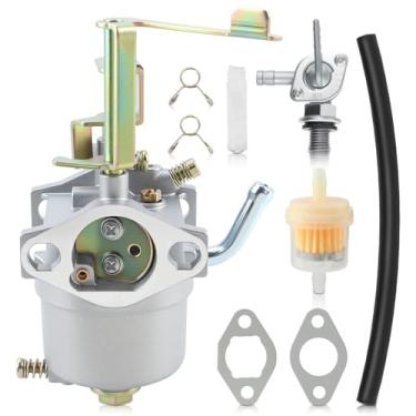 Imagem de Carbhub Carburador adequado para motor a gás Champion Power Equipment 80cc 1200 1500 Watt 2.4HP com interruptor de tanque de combustível substitui C40005, C40048, C42013, C42412, C42412-1, CSA42412