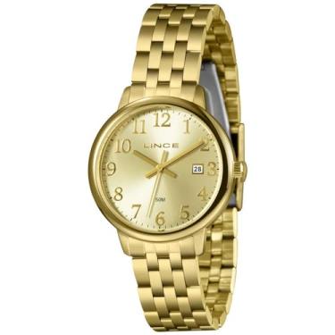 Imagem de Relógio Lince Feminino Ref: Lrgh194l36 C2kx Casual Dourado
