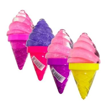 Imagem de Kit 12 Brilho Labial Gloss Infantil Ice Cream Maria Pink