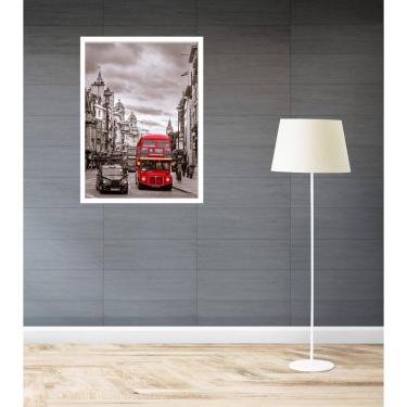 Imagem de Quadro Decorativo Londres Bonde Vermelho - 70X50Cm